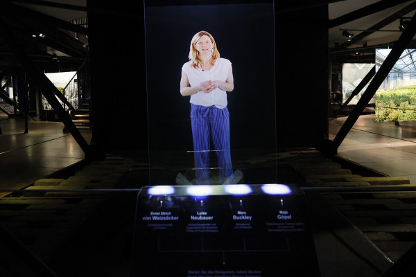 Ansicht eines Hologramms im Gasometer Oberhausen