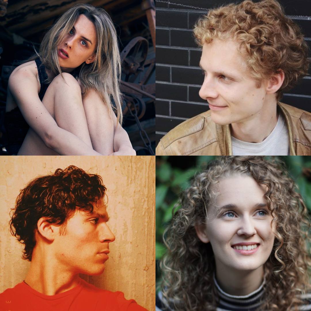 Collage aus vier Portraitaufnahmen