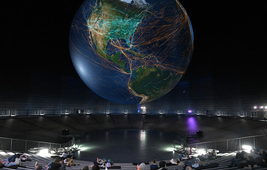 Erdskulptur im Gasometer Oberhausen